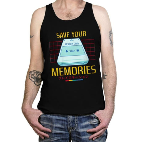 Memorycard - Tanktop Tanktop RIPT Apparel X-Small / Black