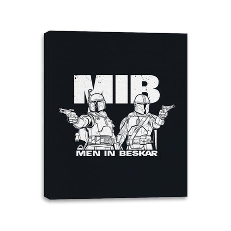 Men in Beskar - Canvas Wraps Canvas Wraps RIPT Apparel 11x14 / Black