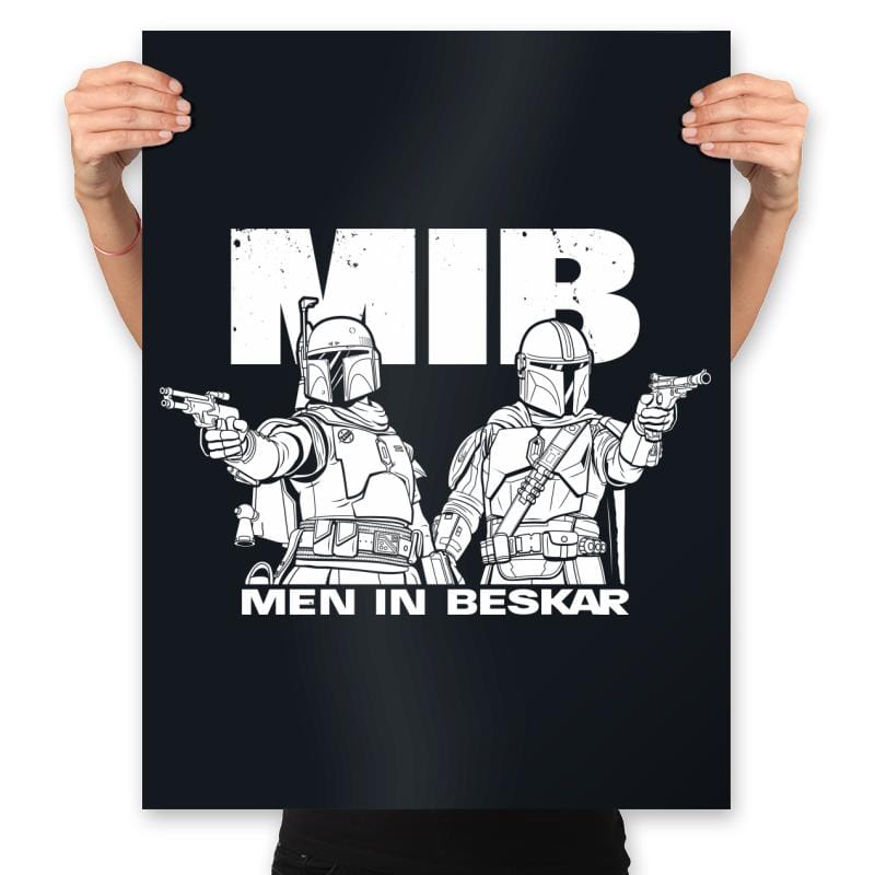 Men in Beskar - Prints Posters RIPT Apparel 18x24 / Black