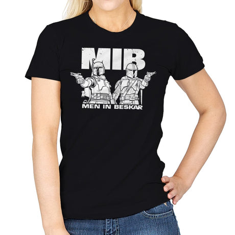 Men in Beskar - Womens T-Shirts RIPT Apparel Small / Black