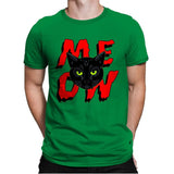 MEOW Cat - Mens Premium T-Shirts RIPT Apparel Small / Kelly