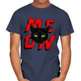 MEOW Cat - Mens T-Shirts RIPT Apparel Small / Navy