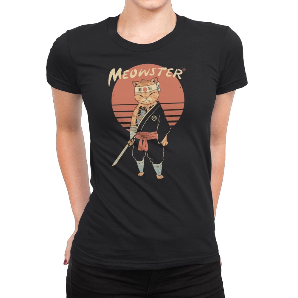 Meowster Awakens - Womens Premium T-Shirts RIPT Apparel Small / Black