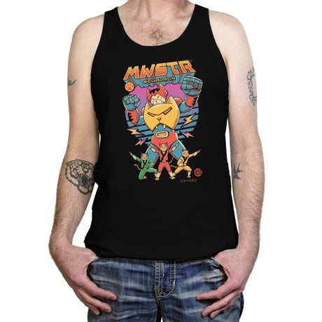 Meowster Squadron - Tanktop Tanktop RIPT Apparel X-Small / Black