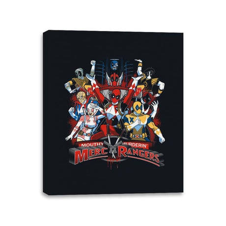 Merc Rangers - Canvas Wraps Canvas Wraps RIPT Apparel 11x14 / Black