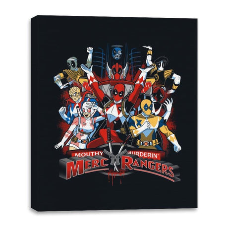 Merc Rangers - Canvas Wraps Canvas Wraps RIPT Apparel 16x20 / Black