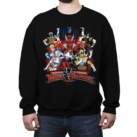 Merc Rangers - Crew Neck Sweatshirt Crew Neck Sweatshirt RIPT Apparel Small / Black