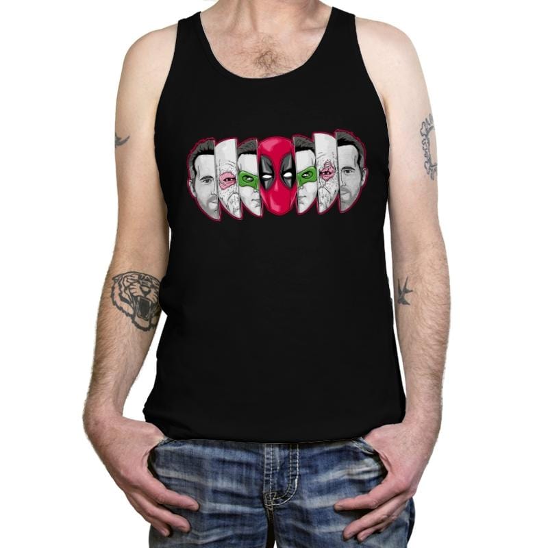 Mercenary Faces - Tanktop Tanktop RIPT Apparel X-Small / Black