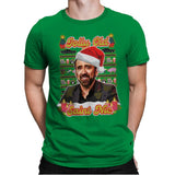 Merry Cagemas (and Happy Nic Year)! - Mens Premium T-Shirts RIPT Apparel Small / Kelly