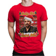 Merry Cagemas (and Happy Nic Year)! - Mens Premium T-Shirts RIPT Apparel Small / Red