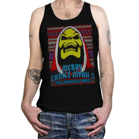 Merry Christ-Myah-s! - Ugly Holiday - Tanktop Tanktop RIPT Apparel X-Small / Black