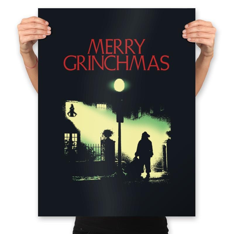 Merry Grinchmas - Prints Posters RIPT Apparel 18x24 / Black