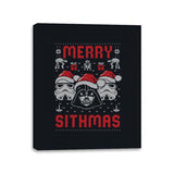 Merry Sithmas - Canvas Wraps Canvas Wraps RIPT Apparel 11x14 / Black