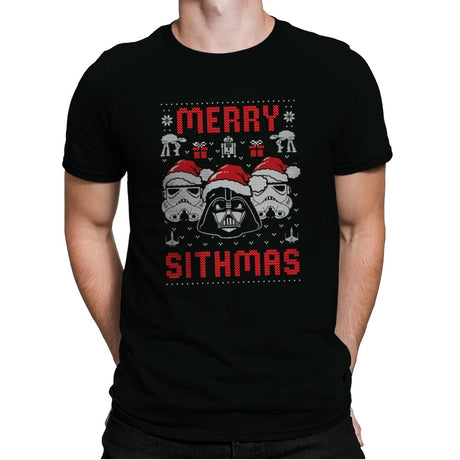 Merry Sithmas - Mens Premium T-Shirts RIPT Apparel Small / Black