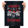 Merry Sithmas - Prints Posters RIPT Apparel 18x24 / Black