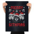 Merry Sithmas - Ugly Holiday - Prints Posters RIPT Apparel 18x24 / Black