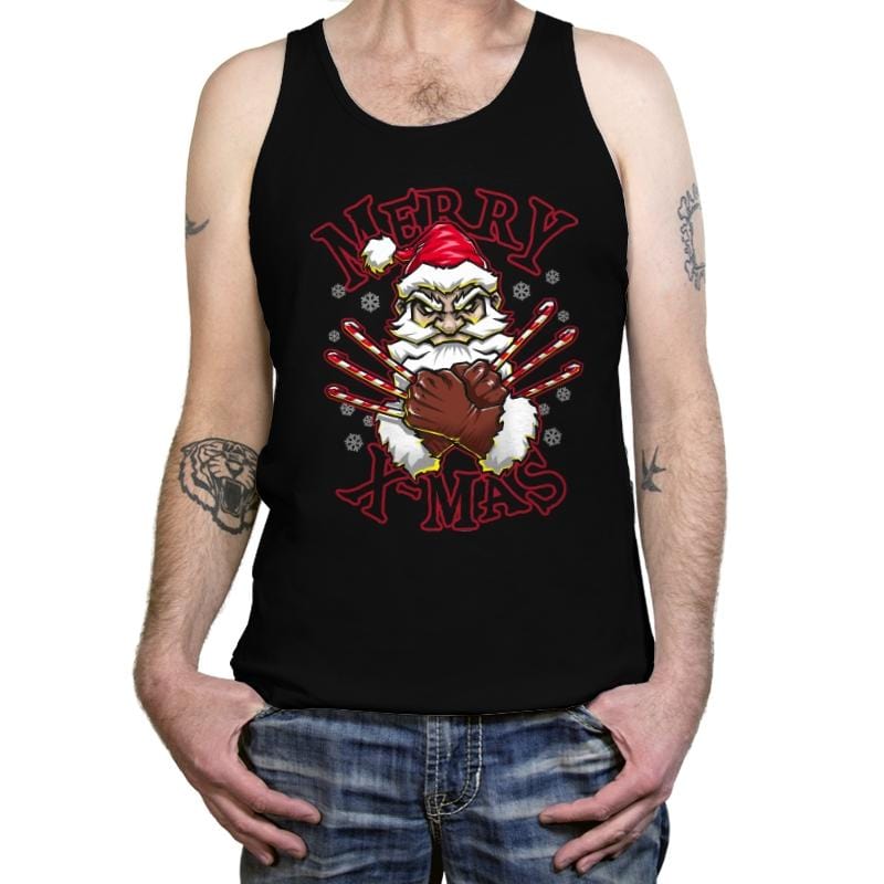 Merry X-Mas - Tanktop Tanktop RIPT Apparel X-Small / Black