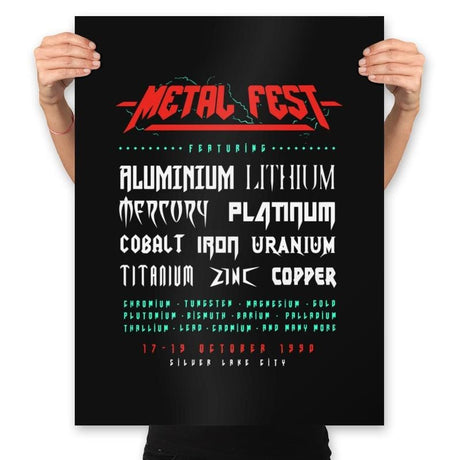 Metal Fest - Prints Posters RIPT Apparel 18x24 / Black