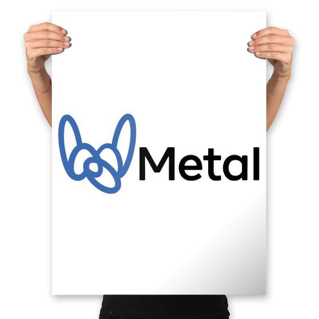 Metal - Prints Posters RIPT Apparel 18x24 / White