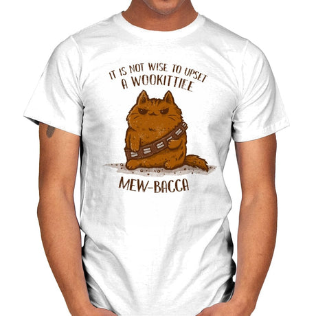 Mew-Bacca - Mens T-Shirts RIPT Apparel Small / White