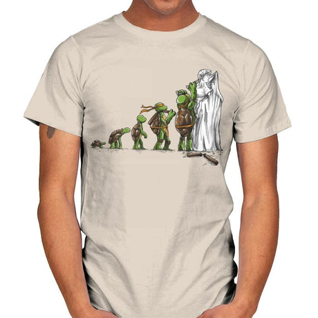 Michelangelo - Art Attack - Mens T-Shirts RIPT Apparel Small / Natural