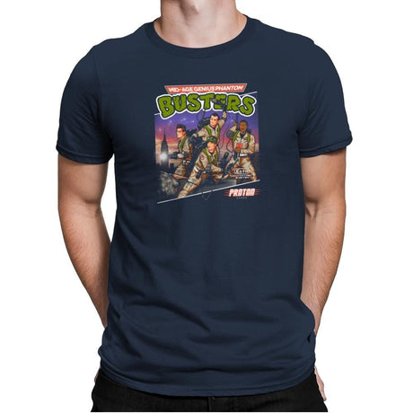 Mid-aged Genius Phantom Busters Exclusive - Mens Premium T-Shirts RIPT Apparel Small / Midnight Navy