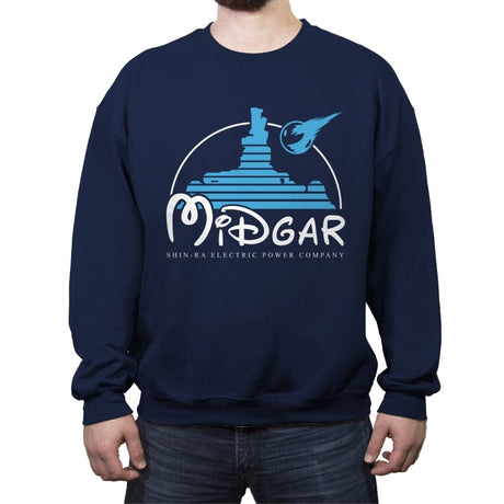 Midgar - Crew Neck Sweatshirt Crew Neck Sweatshirt RIPT Apparel Small / Navy