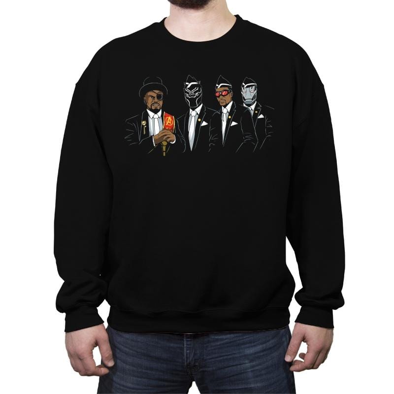 Mightiest Pallbearers - Crew Neck Sweatshirt Crew Neck Sweatshirt RIPT Apparel Small / Black