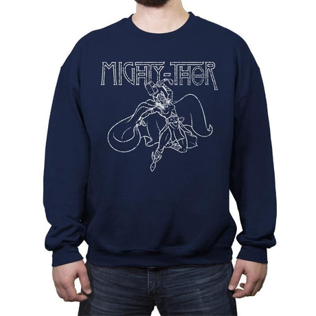 Mighty One - Crew Neck Sweatshirt Crew Neck Sweatshirt RIPT Apparel Small / Navy