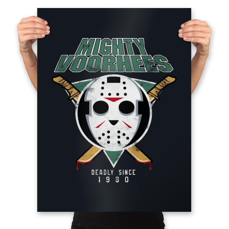 Mighty Voorhees - Prints Posters RIPT Apparel 18x24 / Black