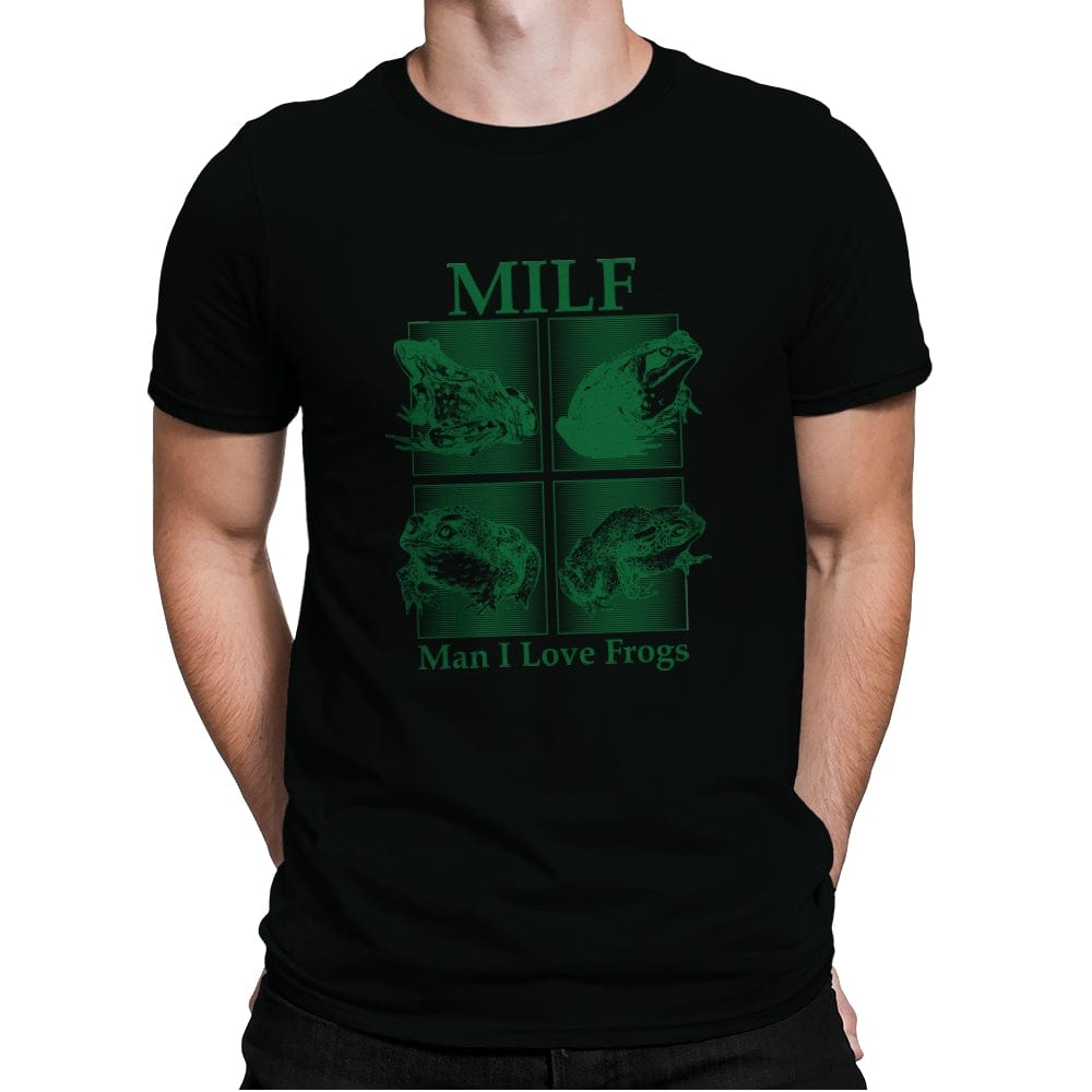 Milf - Man I Love Frogs - Mens Premium T-Shirts RIPT Apparel Small / Black