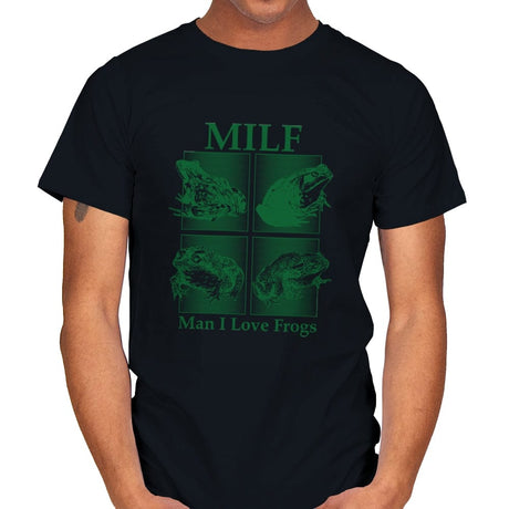 Milf - Man I Love Frogs - Mens T-Shirts RIPT Apparel Small / Black