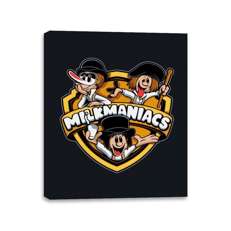 Milkmaniacs - Canvas Wraps Canvas Wraps RIPT Apparel 11x14 / Black