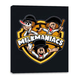 Milkmaniacs - Canvas Wraps Canvas Wraps RIPT Apparel 16x20 / Black