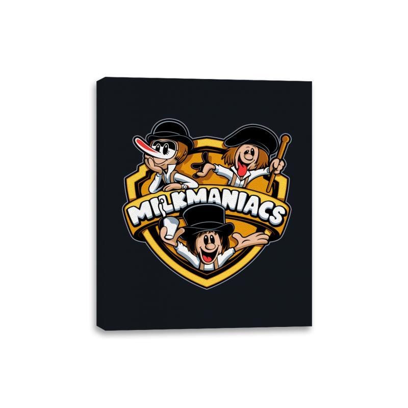 Milkmaniacs - Canvas Wraps Canvas Wraps RIPT Apparel 8x10 / Black