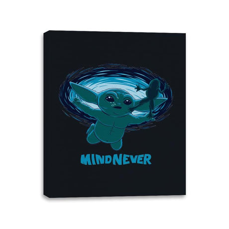 Mind Never - Canvas Wraps Canvas Wraps RIPT Apparel 11x14 / Black