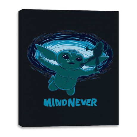 Mind Never - Canvas Wraps Canvas Wraps RIPT Apparel 16x20 / Black