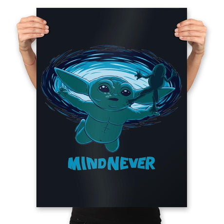 Mind Never - Prints Posters RIPT Apparel 18x24 / Black