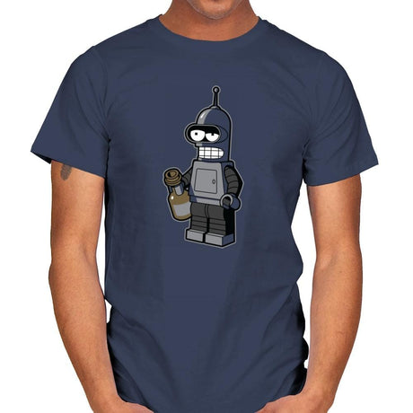 Mini Bendingbot Exclusive - Brick Tees - Mens T-Shirts RIPT Apparel Small / Navy