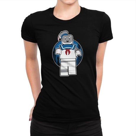 Mini Marshmallow Man Exclusive - Brick Tees - Womens Premium T-Shirts RIPT Apparel Small / Indigo