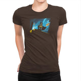 Minibat: The Animated Series Exclusive - Womens Premium T-Shirts RIPT Apparel Small / Dark Chocolate