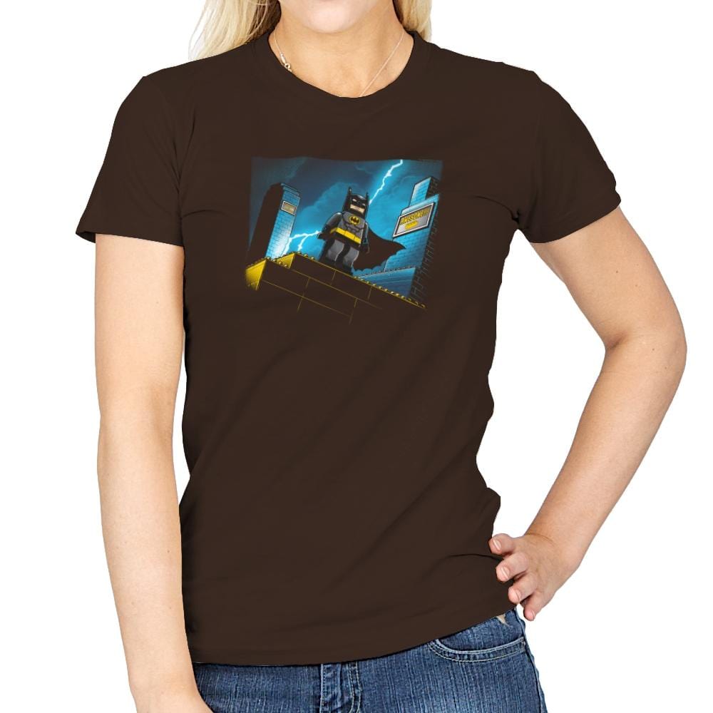 Minibat: The Animated Series Exclusive - Womens T-Shirts RIPT Apparel Small / Dark Chocolate