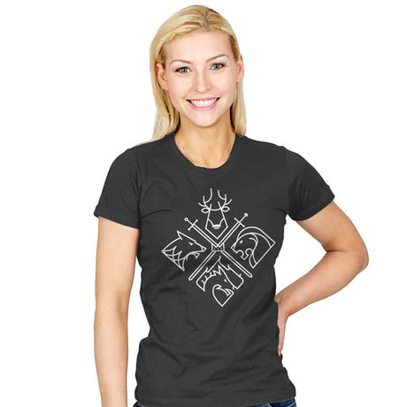 Minimal Thrones - Womens T-Shirts RIPT Apparel