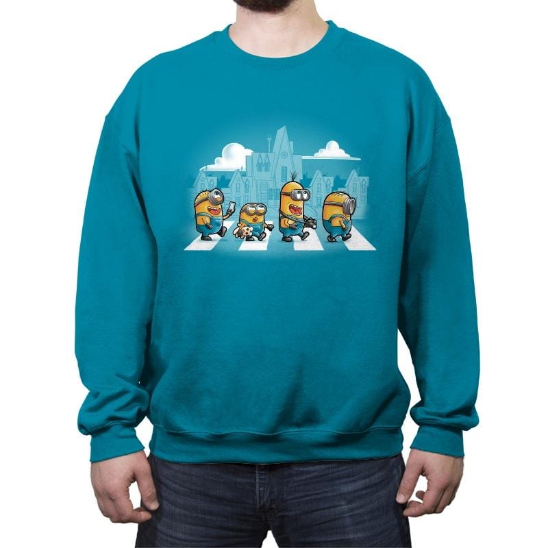 Minions Road - Crew Neck Sweatshirt Crew Neck Sweatshirt RIPT Apparel Small / Antique Sapphire