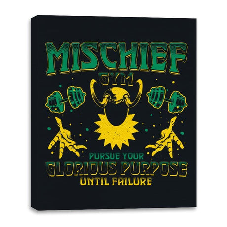 Mischief Gym - Canvas Wraps Canvas Wraps RIPT Apparel 16x20 / Black