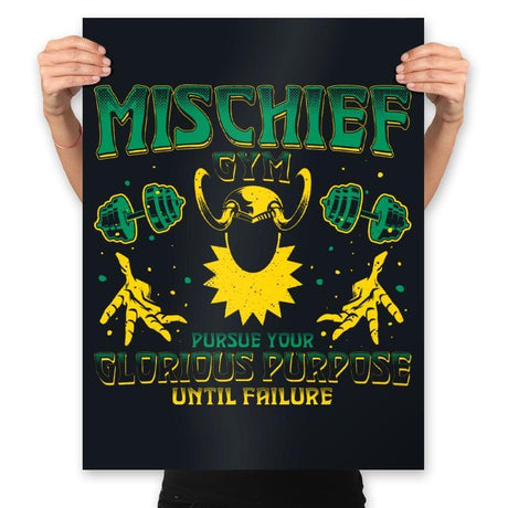 Mischief Gym - Prints Posters RIPT Apparel 18x24 / Black