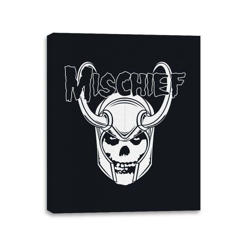 MISCHIEFS - Canvas Wraps Canvas Wraps RIPT Apparel 11x14 / Black