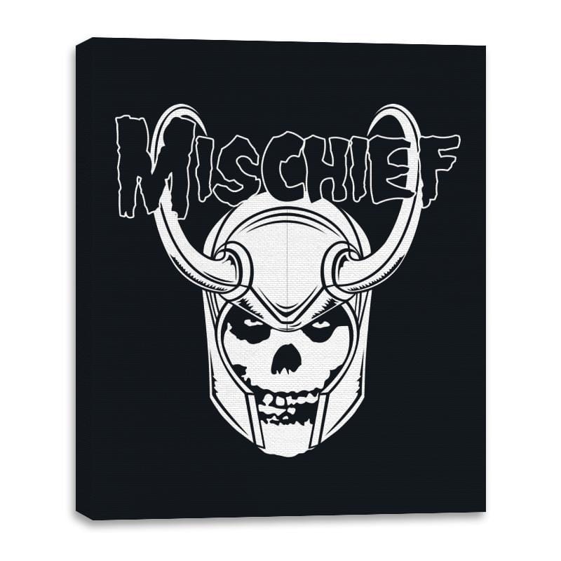 MISCHIEFS - Canvas Wraps Canvas Wraps RIPT Apparel 16x20 / Black