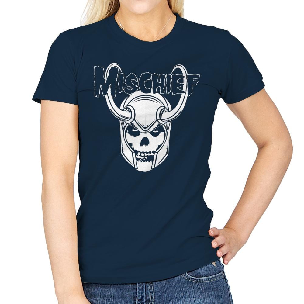 MISCHIEFS - Womens T-Shirts RIPT Apparel Small / Navy