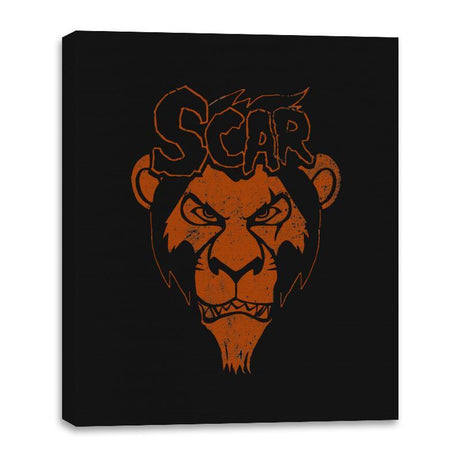 Misfit Lion - Canvas Wraps Canvas Wraps RIPT Apparel 16x20 / Black